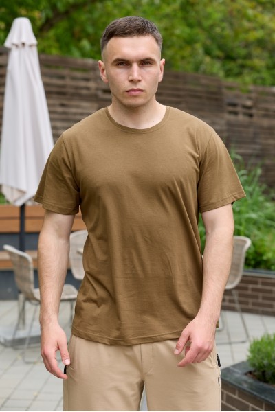 Футболка чоловіча (щільність 170 г/м2) койот (М100)