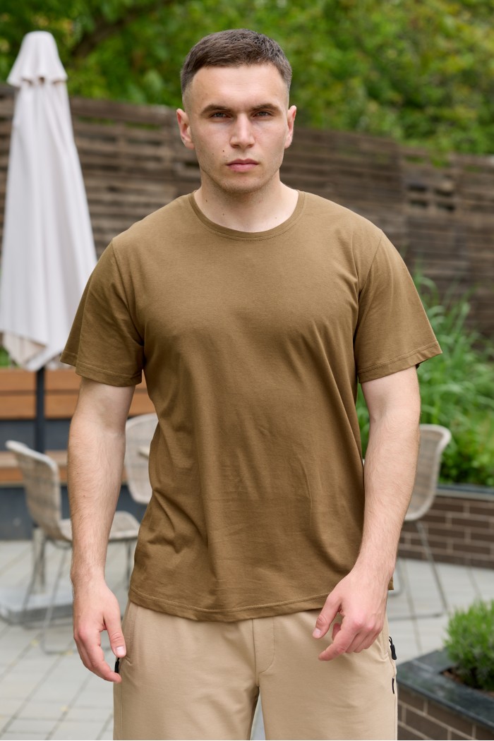 Мужская футболка (плотность 170 г/м2) койот (М100)