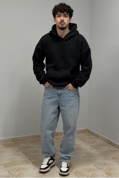 Худи с капюшоном мужской черный (М0210.4)