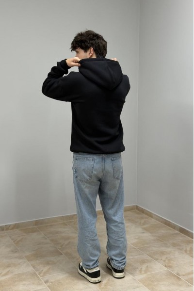 Худи с капюшоном мужской черный (М0210.4)