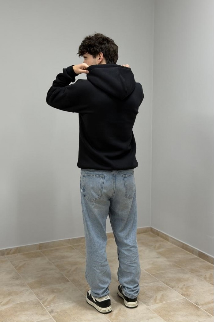 Худи с капюшоном мужской черный (М0210.4)