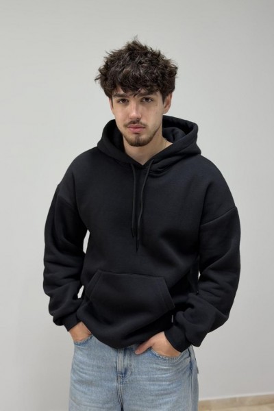 Худі з капюшоном чоловічий чорний (М0210.4)