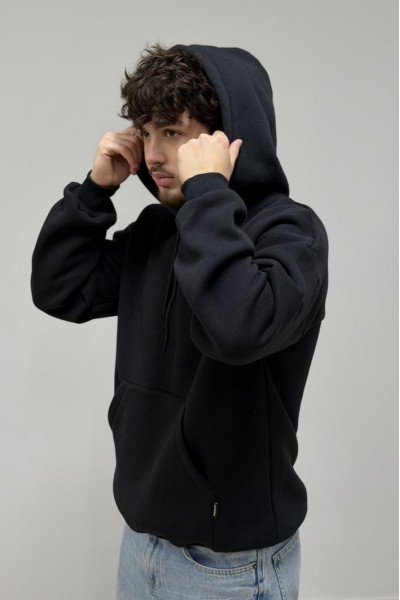 Худи с капюшоном мужской черный (М0210.4)