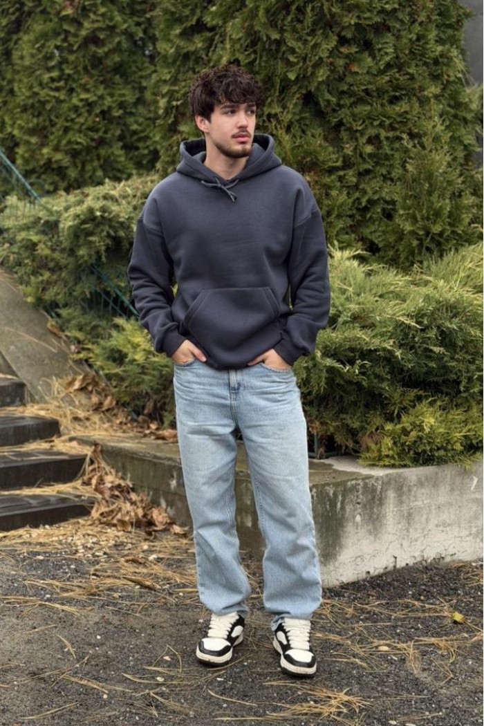 Худі з капюшоном чоловічий графіт (М0210.4)