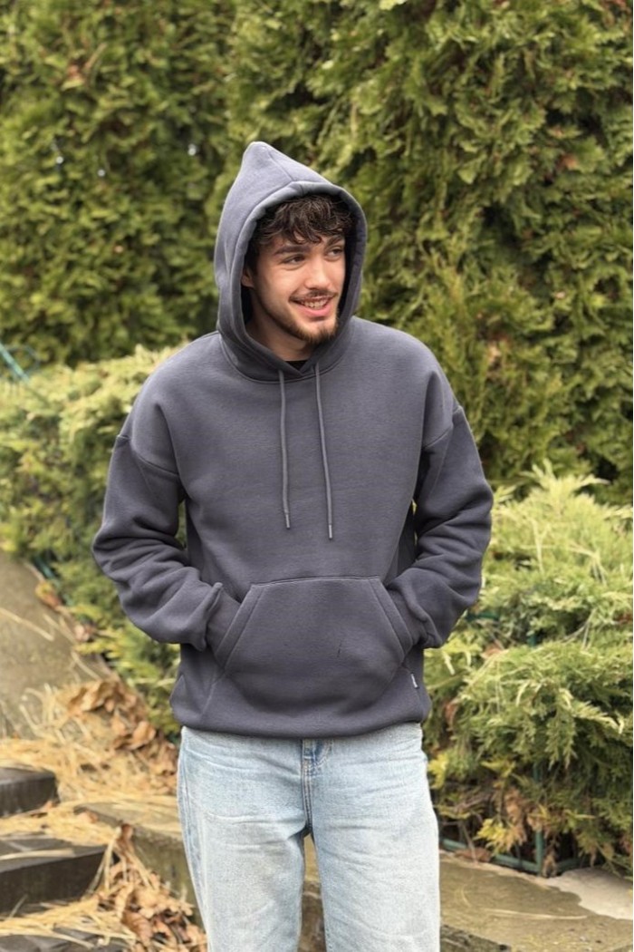 Худі з капюшоном чоловічий графіт (М0210.4)