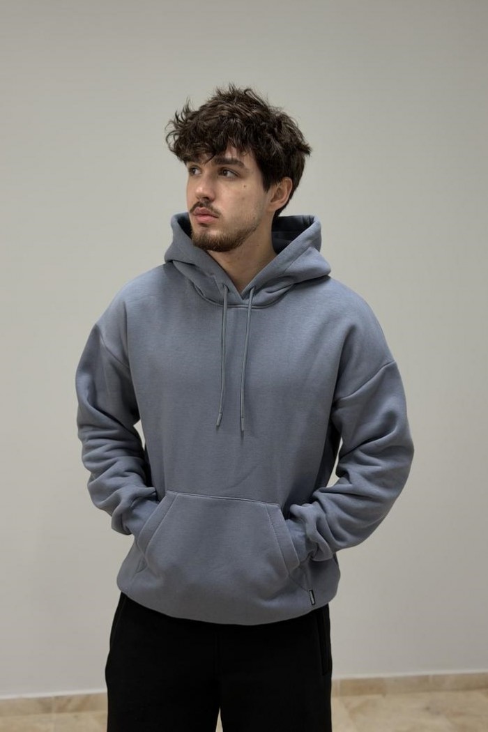 Худі з капюшоном чоловічий сірий (М0210.4)