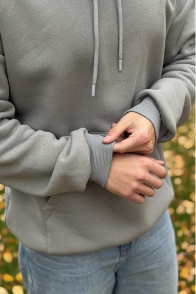 Худі з капюшоном чоловічий світло-сірий (М0210.4)