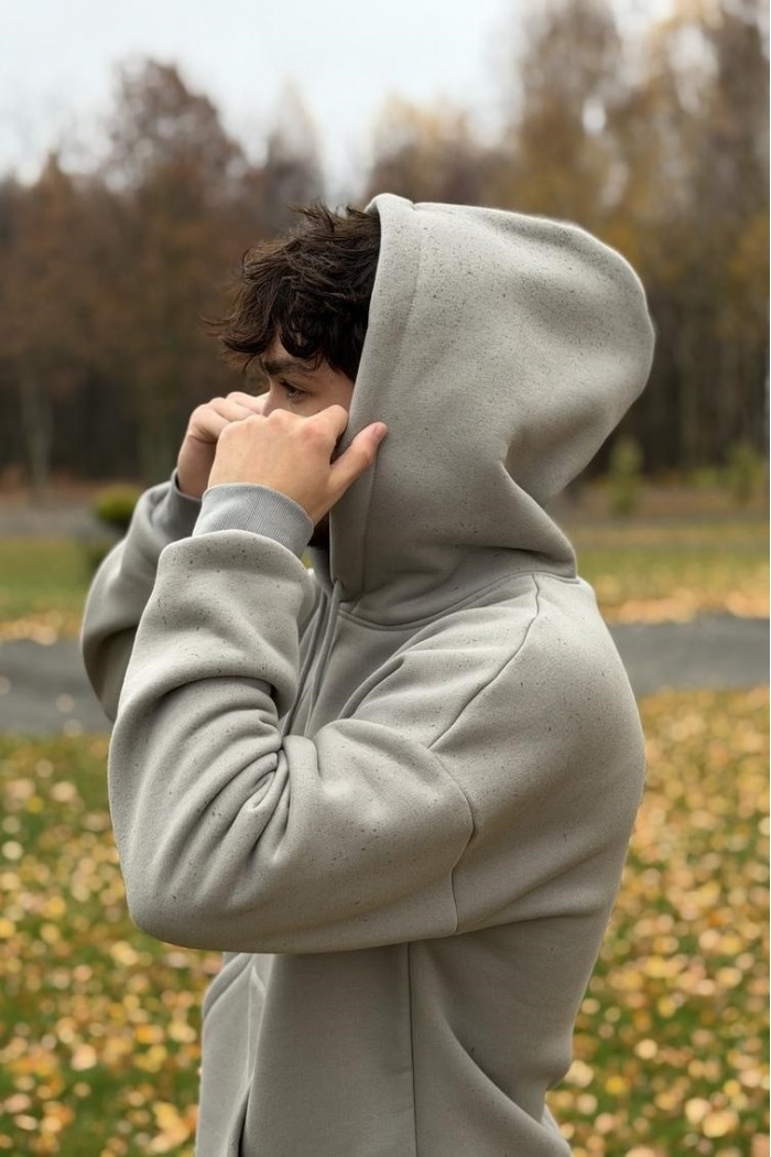 Худі з капюшоном чоловічий світло-сірий (М0210.4)