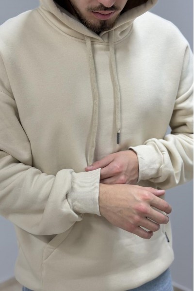 Худі з капюшоном чоловічий бежевий (М0210.4)