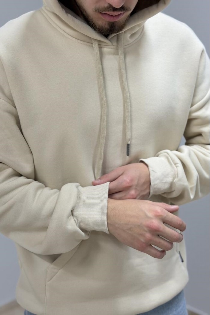 Худі з капюшоном чоловічий бежевий (М0210.4)