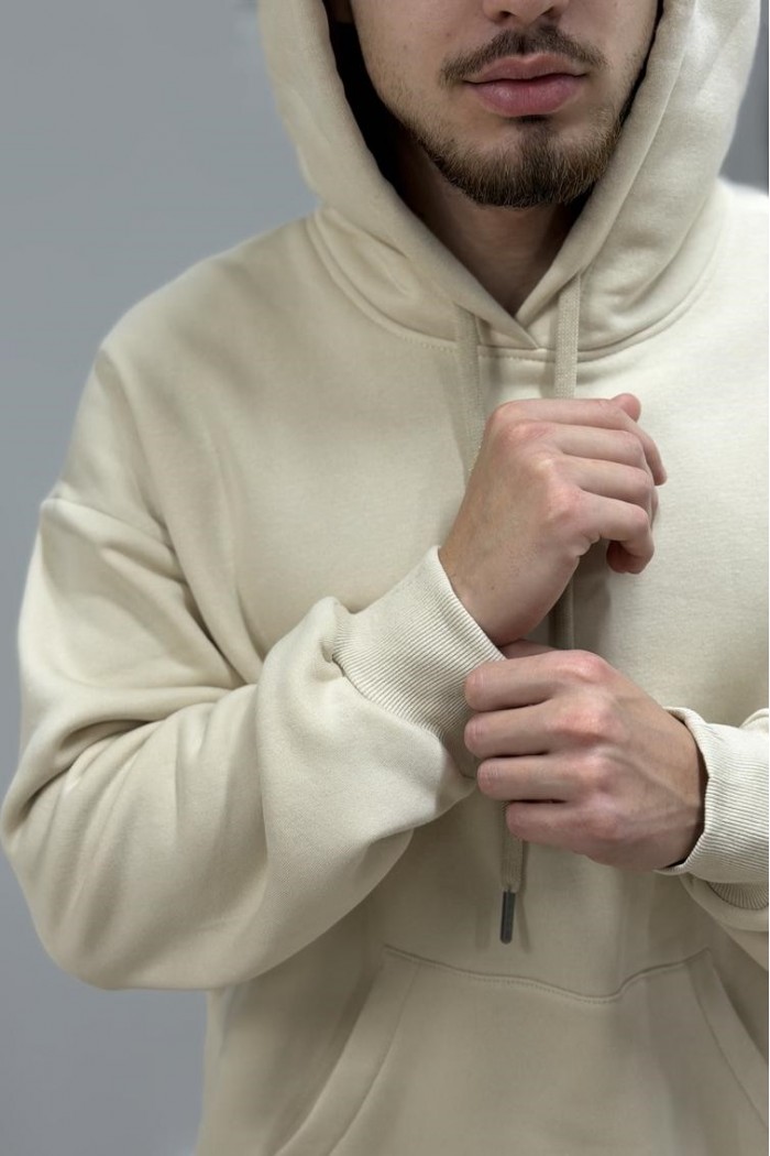 Худі з капюшоном чоловічий бежевий (М0210.4)