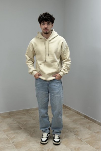 Худі з капюшоном чоловічий бежевий (М0210.4)