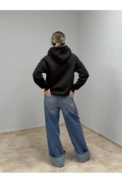 Худі з капюшоном жіночий чорний (М0211.4)