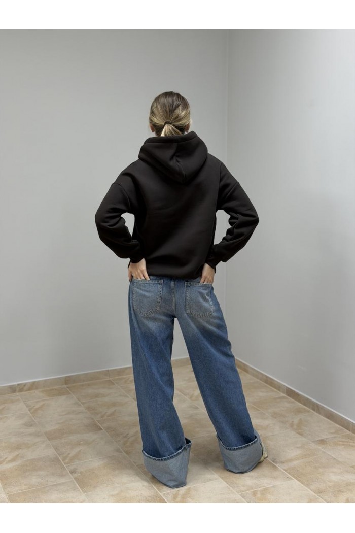 Худі з капюшоном жіночий чорний (М0211.4)