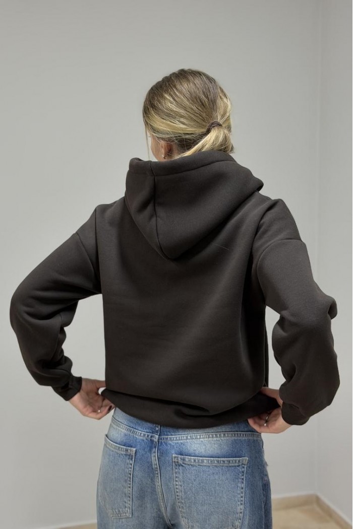 Худі з капюшоном жіночий чорний (М0211.4)