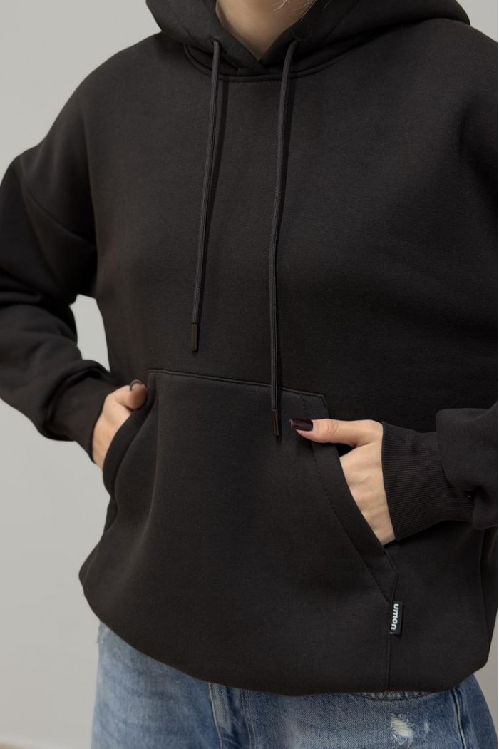 Худі з капюшоном жіночий чорний (М0211.4)