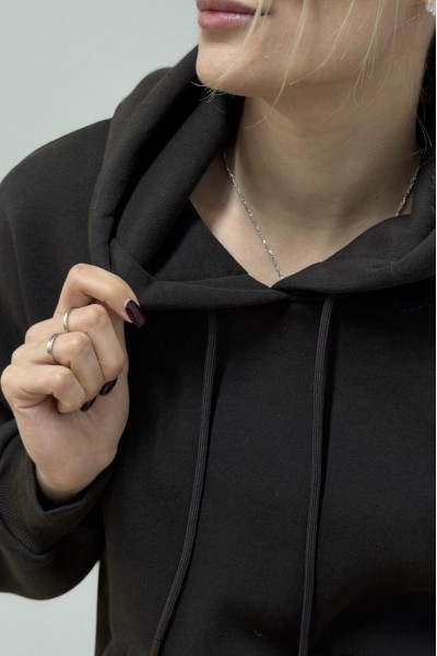 Худі з капюшоном жіночий чорний (М0211.4)