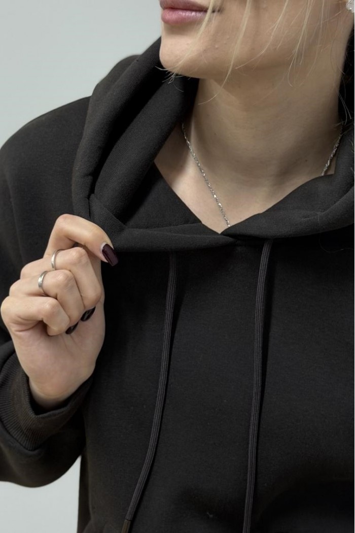 Худі з капюшоном жіночий чорний (М0211.4)