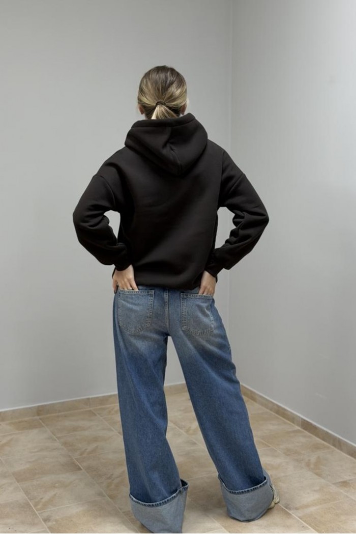 Худі з капюшоном жіночий коричневий (М0211.4)