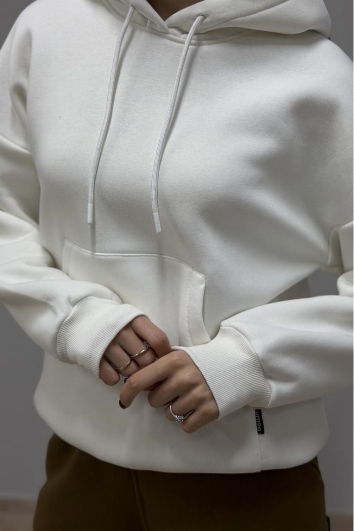 Худі з капюшоном жіночий крем (М0211.4)