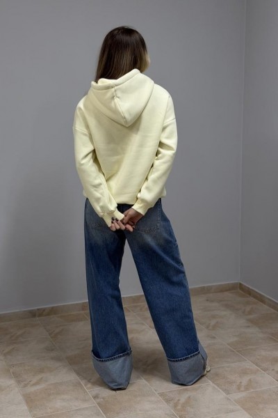 Худі з капюшоном жіночий світлий лимон (М0211.4)