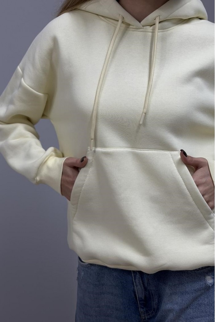 Худі з капюшоном жіночий світлий лимон (М0211.4)