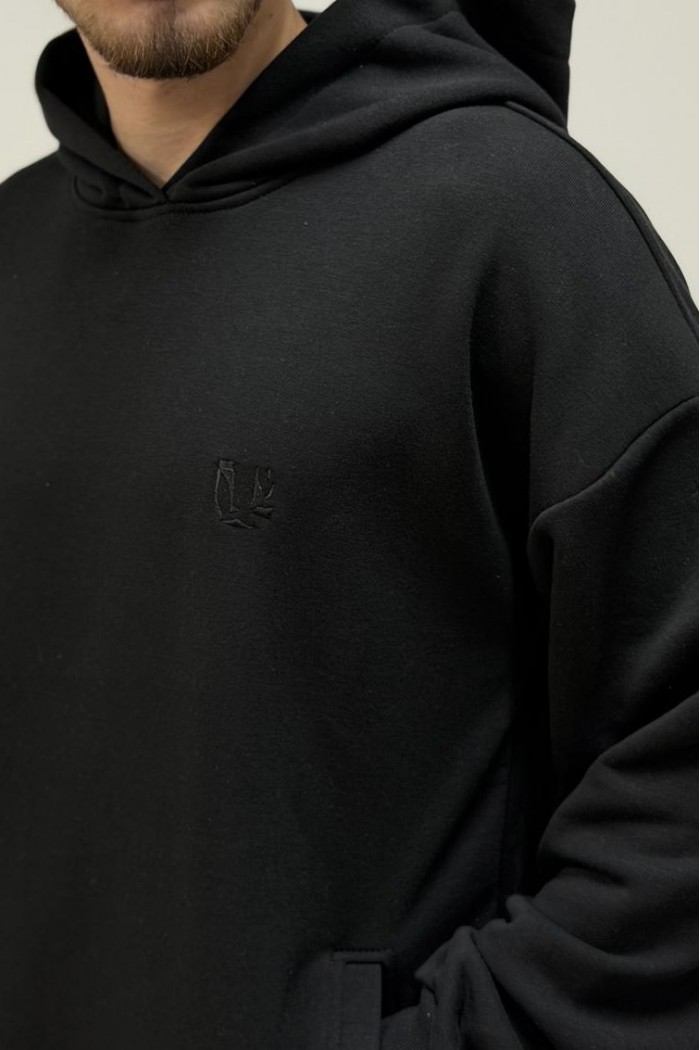 Худи мужской черный (М176.3)