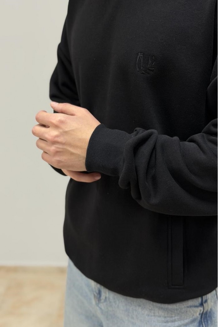 Худи мужской черный (М176.3)