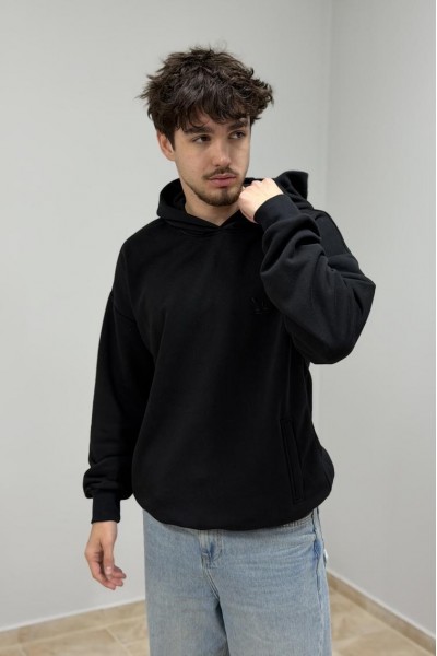 Худи мужской черный (М176.3)