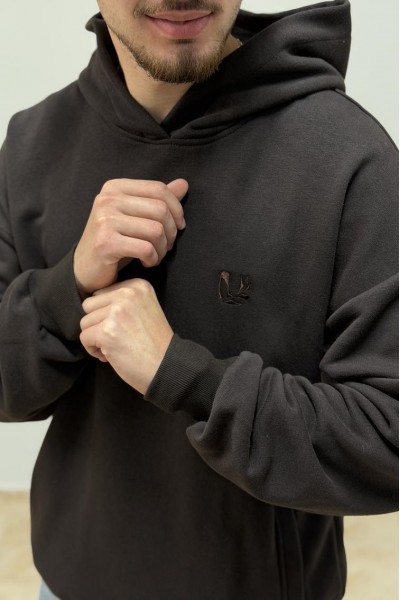 Худи мужской коричневый (М176.3)