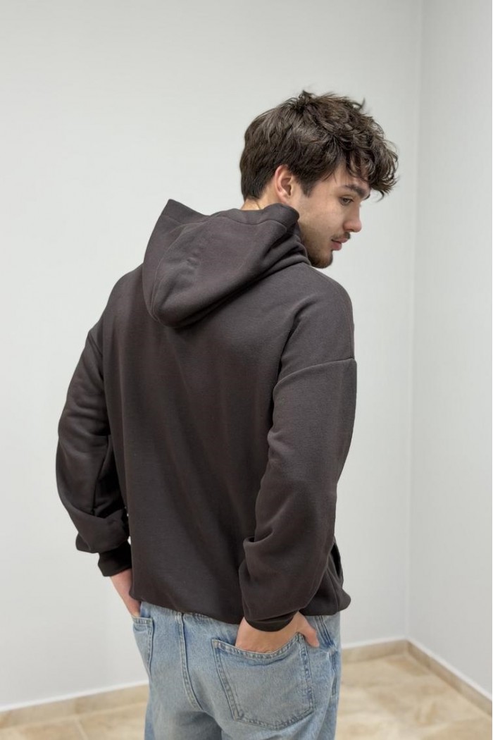 Худи мужской коричневый (М176.3)