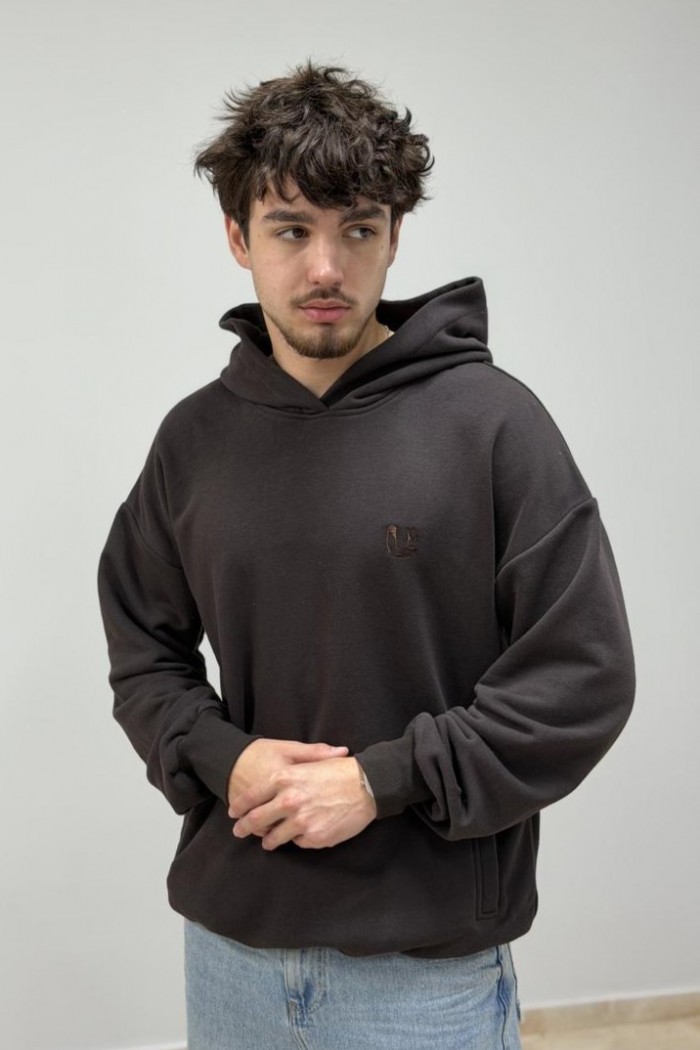 Худи мужской коричневый (М176.3)