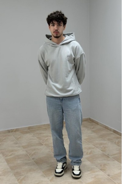 Худи мужской пепельный (М176.3)