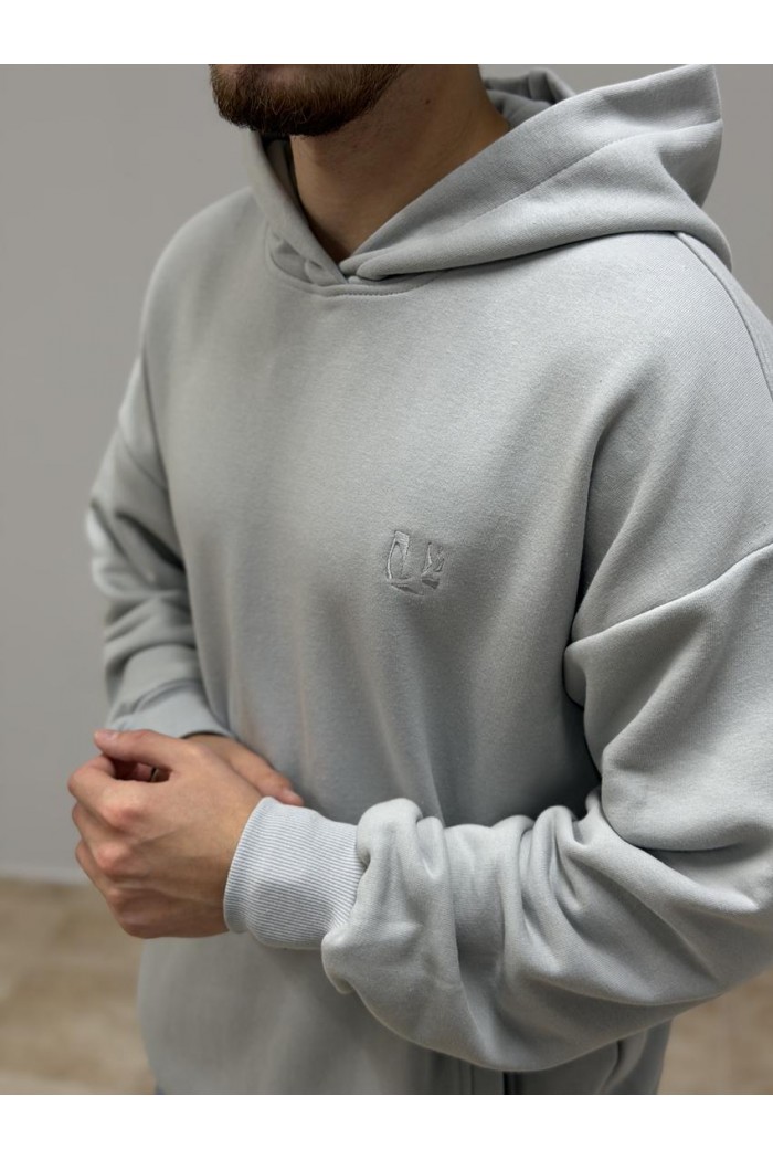 Худи мужской пепельный (М176.3)