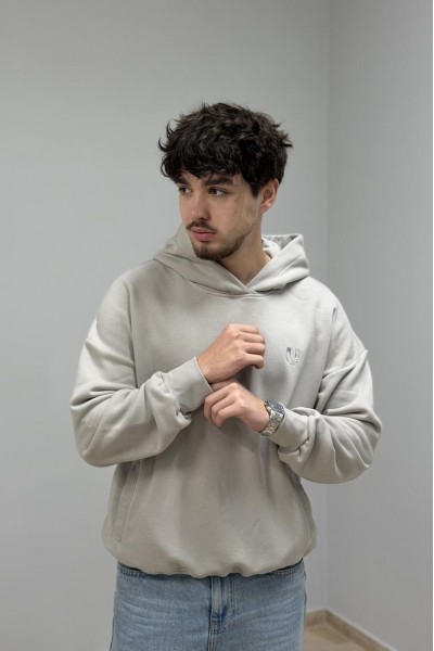 Худи мужской светло-серый (М176.3)