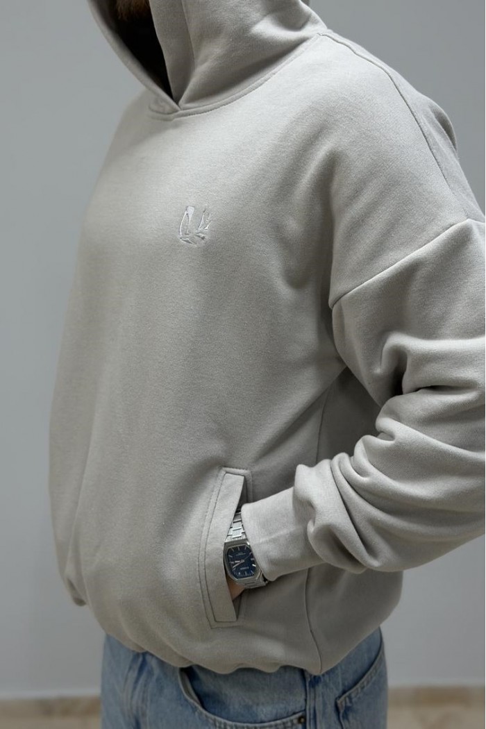 Худи мужской светло-серый (М176.3)