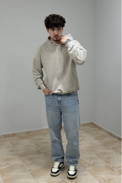 Худи мужской светло-серый (М176.3)