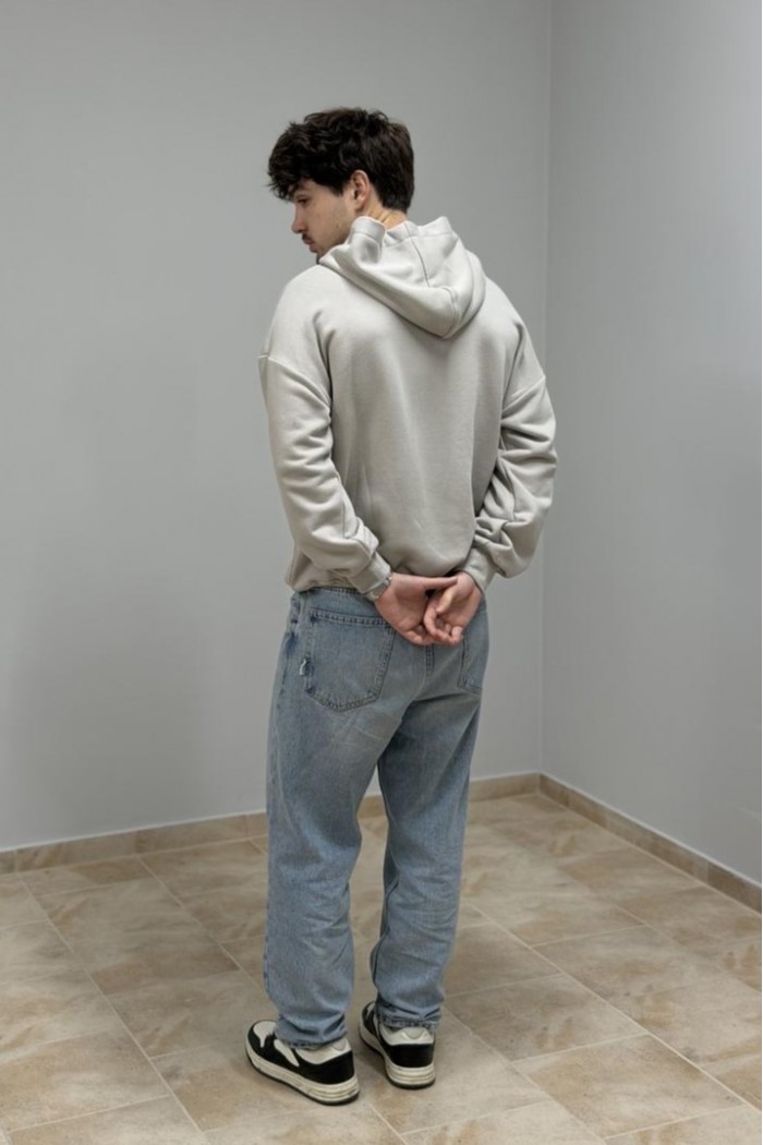 Худи мужской светло-серый (М176.3)