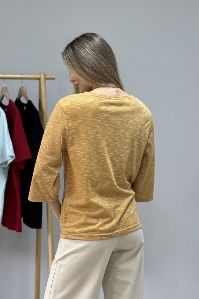 Кофта жіноча з рукавом 3/4 коричнева (М185)