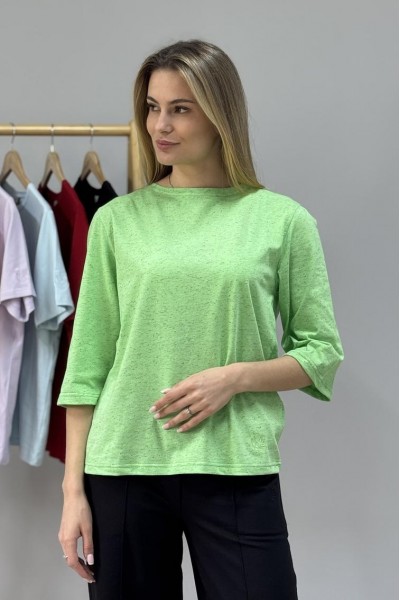 Кофта жіноча з рукавом 3/4 зелена (М185)