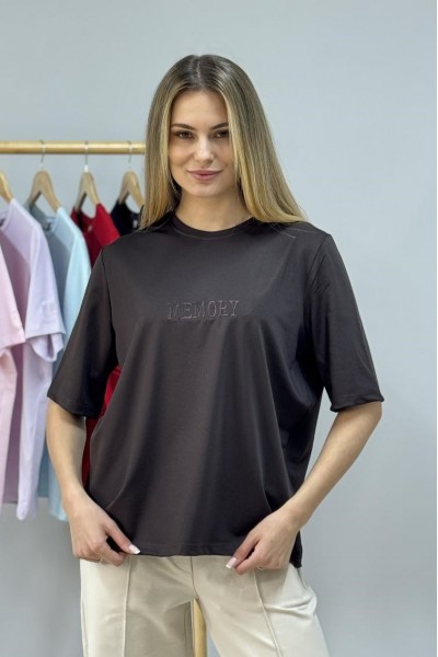 Кофта жіноча з рукавом 3/4 коричнева (М189)