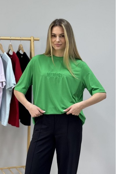 Кофта жіноча з рукавом 3/4 зелена (М189)