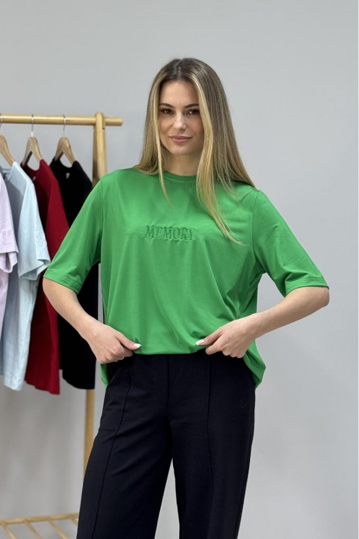 Кофта жіноча з рукавом 3/4 зелена (М189)