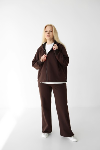 Костюм на блискавці М221.2 (2х нитка), коричневий