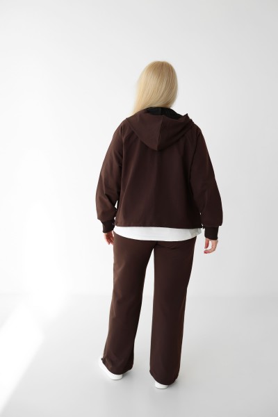 Костюм на молнии М221.2 (2х нить), коричневый
