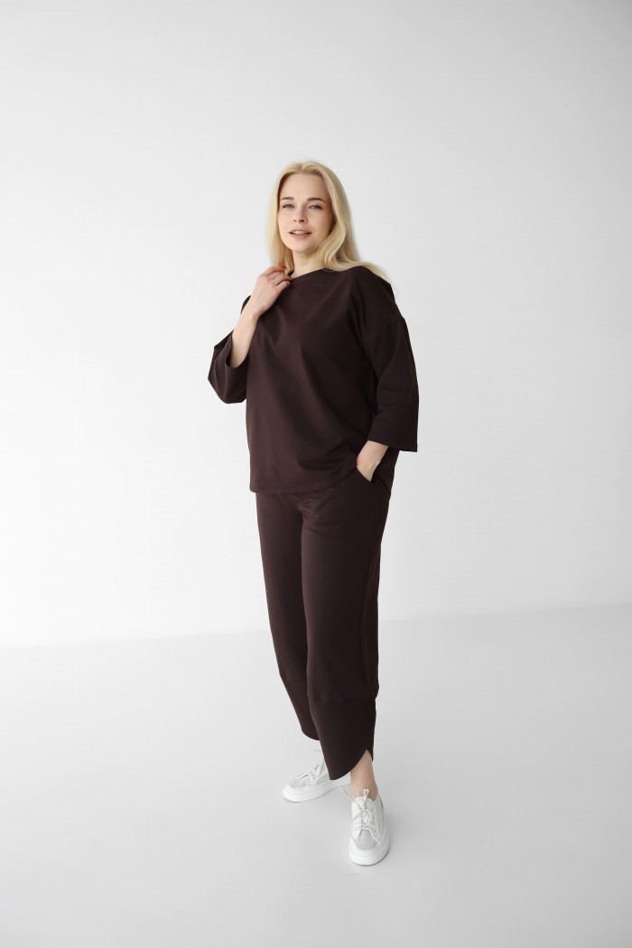 Костюм жіночий М218.2 (2х нитка), коричневий