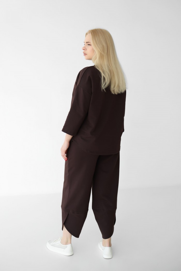 Костюм жіночий М218.2 (2х нитка), коричневий