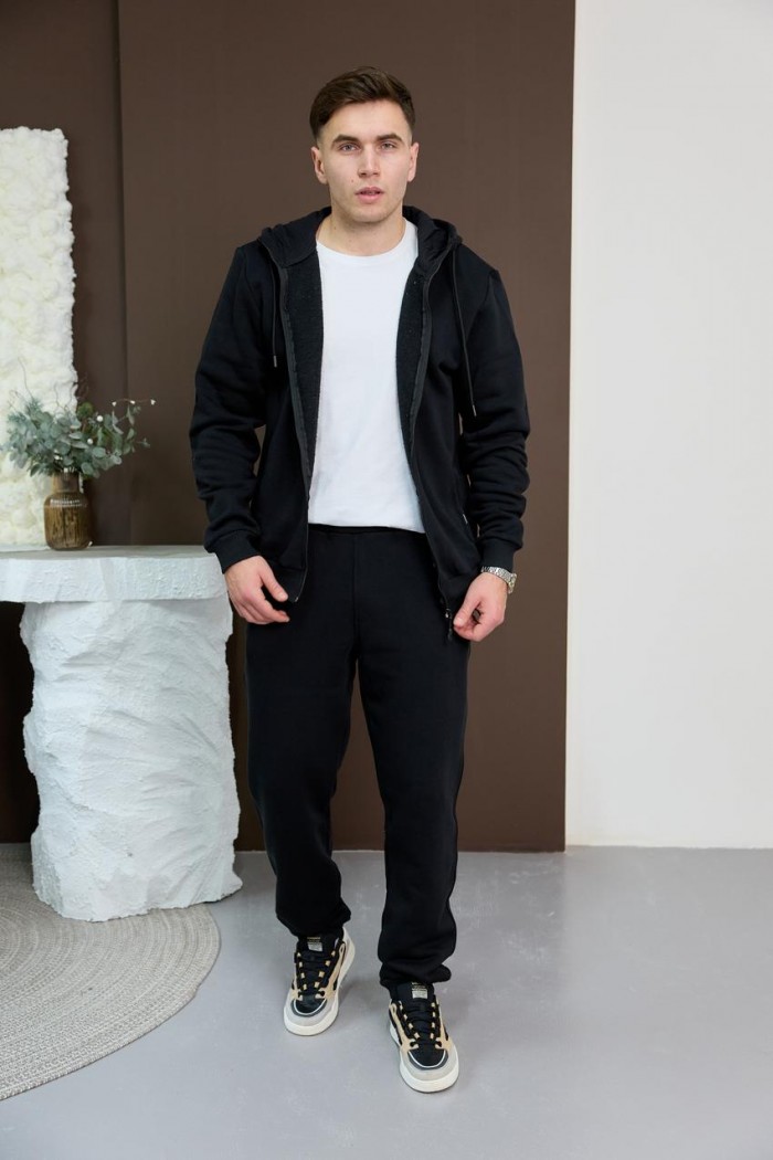 Спортивный костюм мужской черный