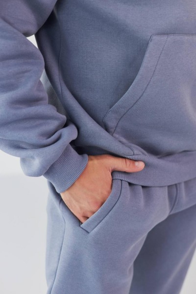 Костюм чоловічий  начос (худі+джогери) сірий (М111.4)