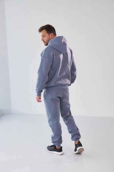 Костюм чоловічий  начос (худі+джогери) сірий (М111.4)